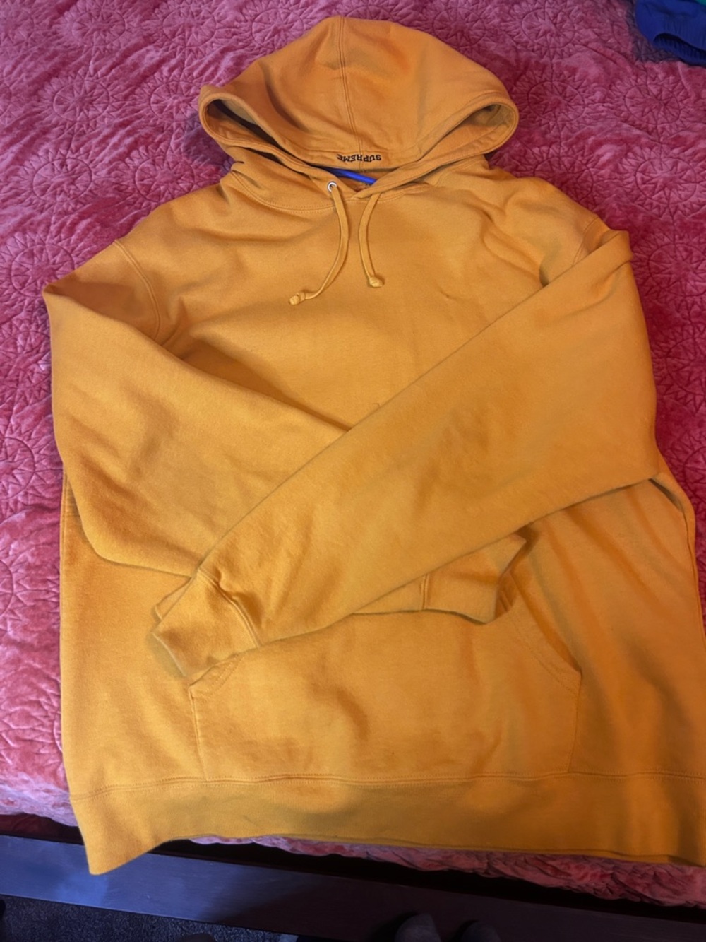 Mustard Yellow Hoodie Sweatshirt - Supreme Malcolm X Men’s Pullover